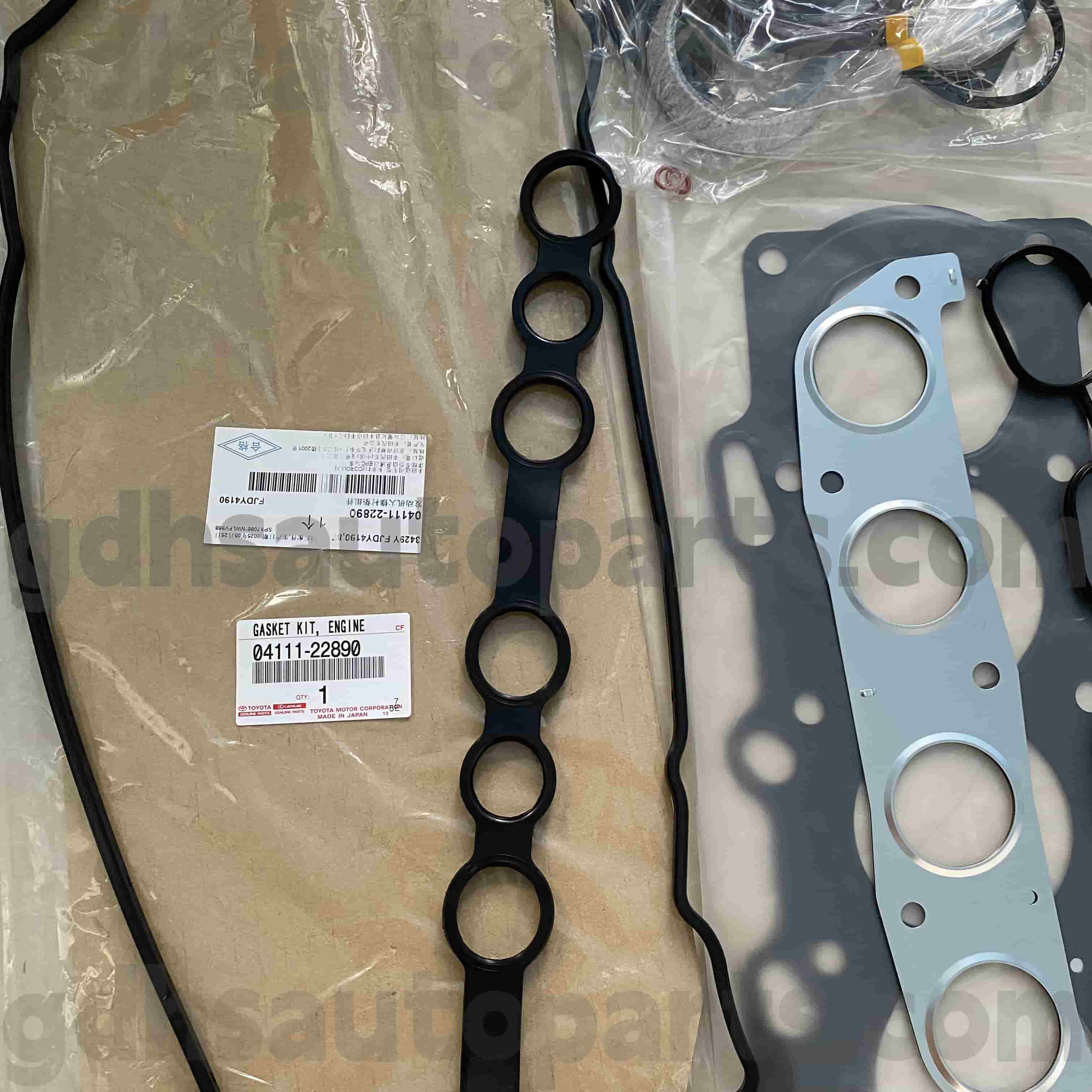 04111-22890 Toyota Genuine Parts Engine Основен комплект за Corolla