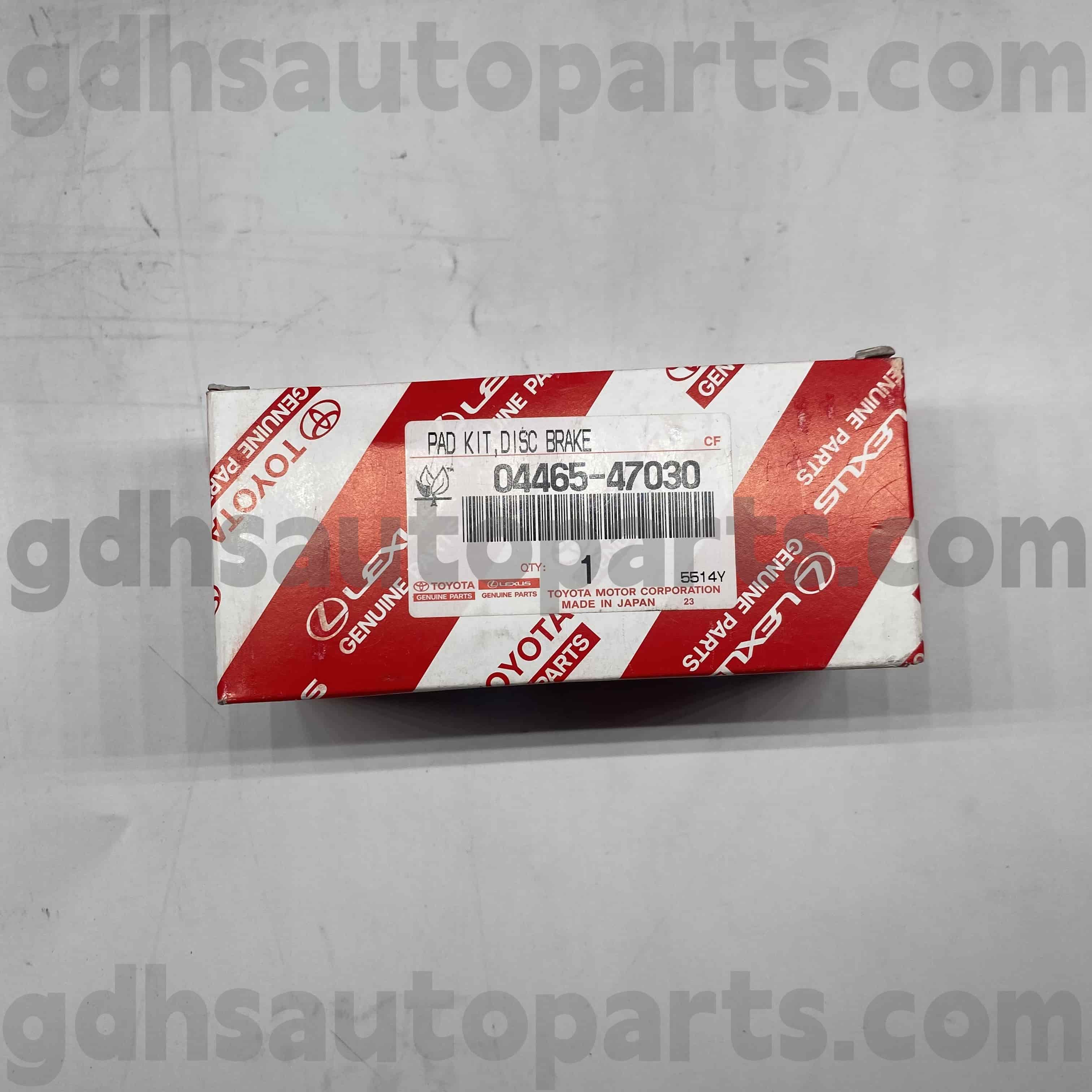 04465-47030 Toyota Истински части Предни спирачни накладки за Prius, Celica Chassis no. ZZT230