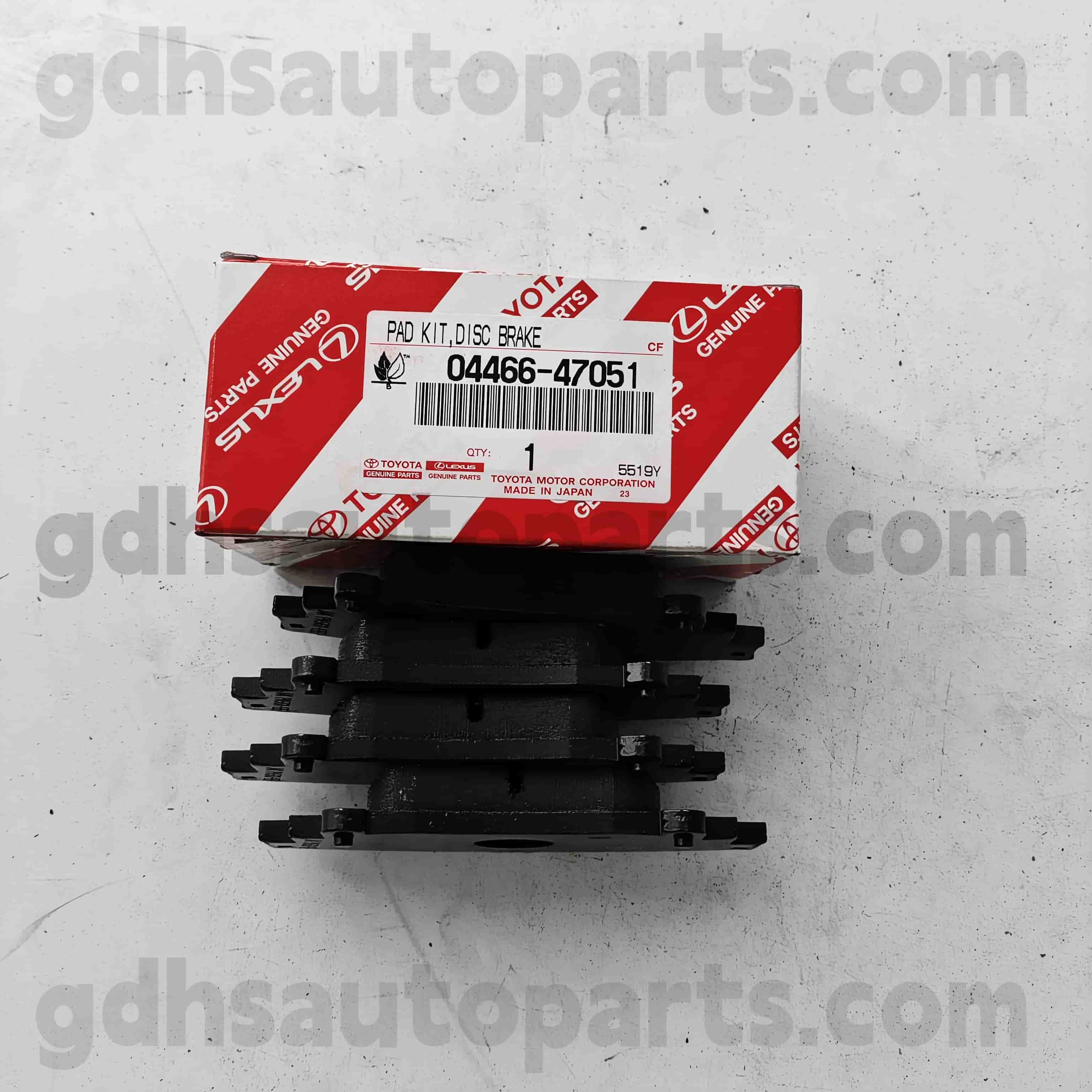 04466-60140 Toyota Истински части задни спирачни накладки за Land Cruiser Prado 、 Fortuner 、 Hilux Chassis No. GRJ150