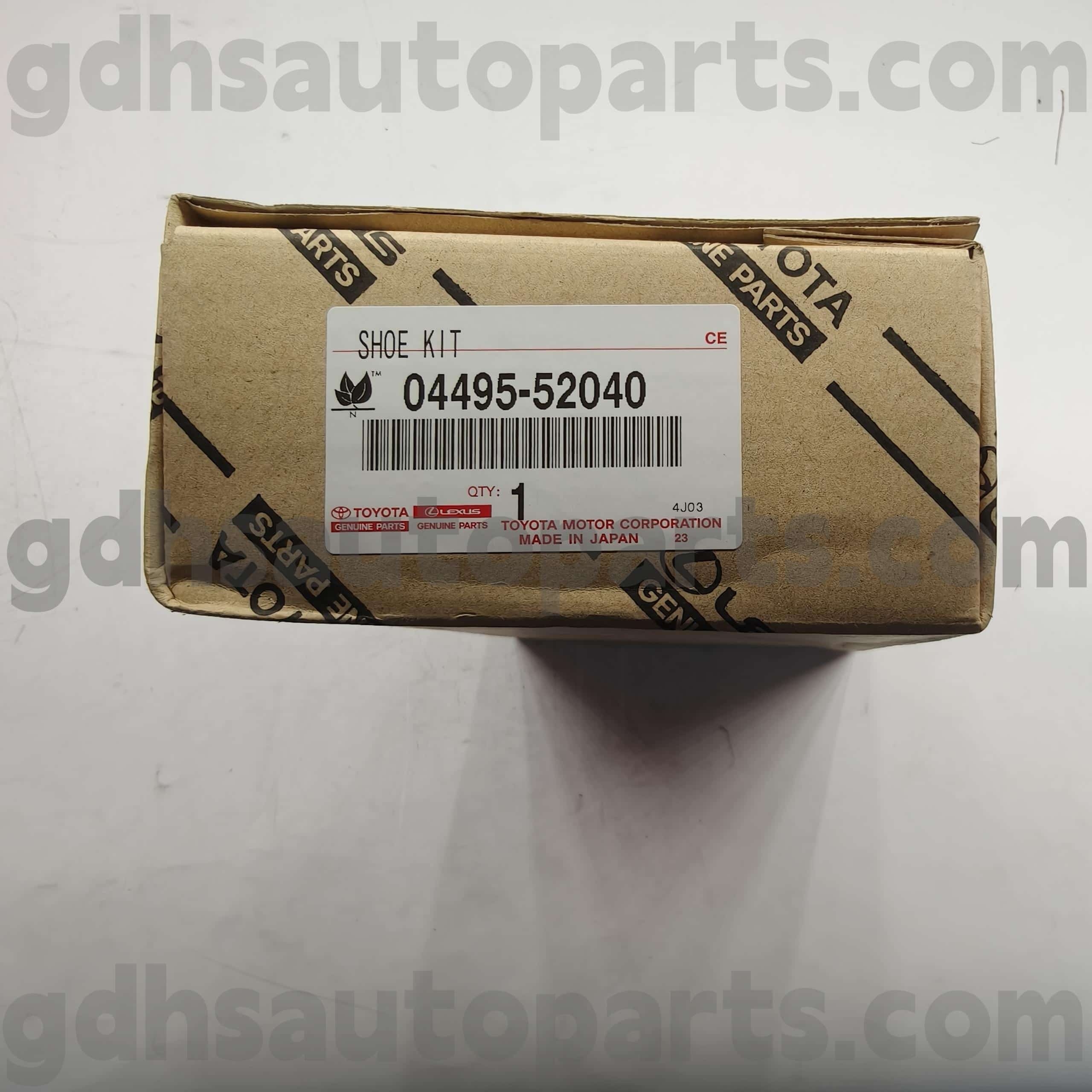 04495-52040 Toyota Истински части спирачни накладки за Celica, Toyota XA, Platz Chassis no. AXP4# zze12#