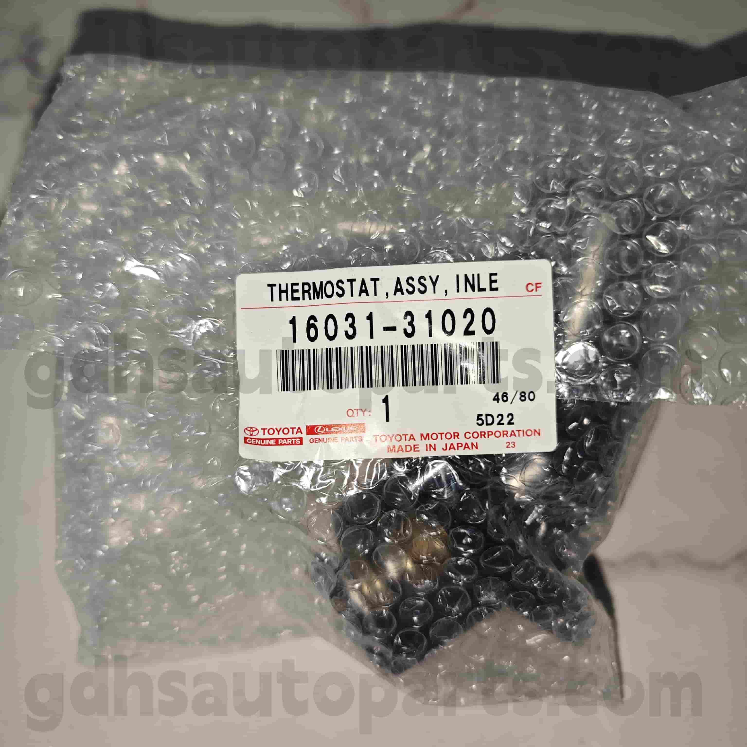 16031-31020 Toyota Истински части термостат за Lexus GS30/35/43/460 、 Crown/Hybrid Chassis no. 3grfe..grs202