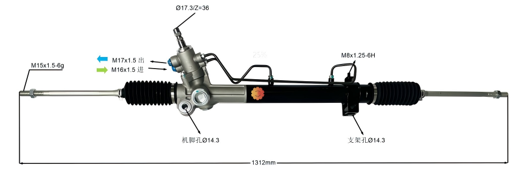 44250-33032 Автомобилен кормилен механизъм