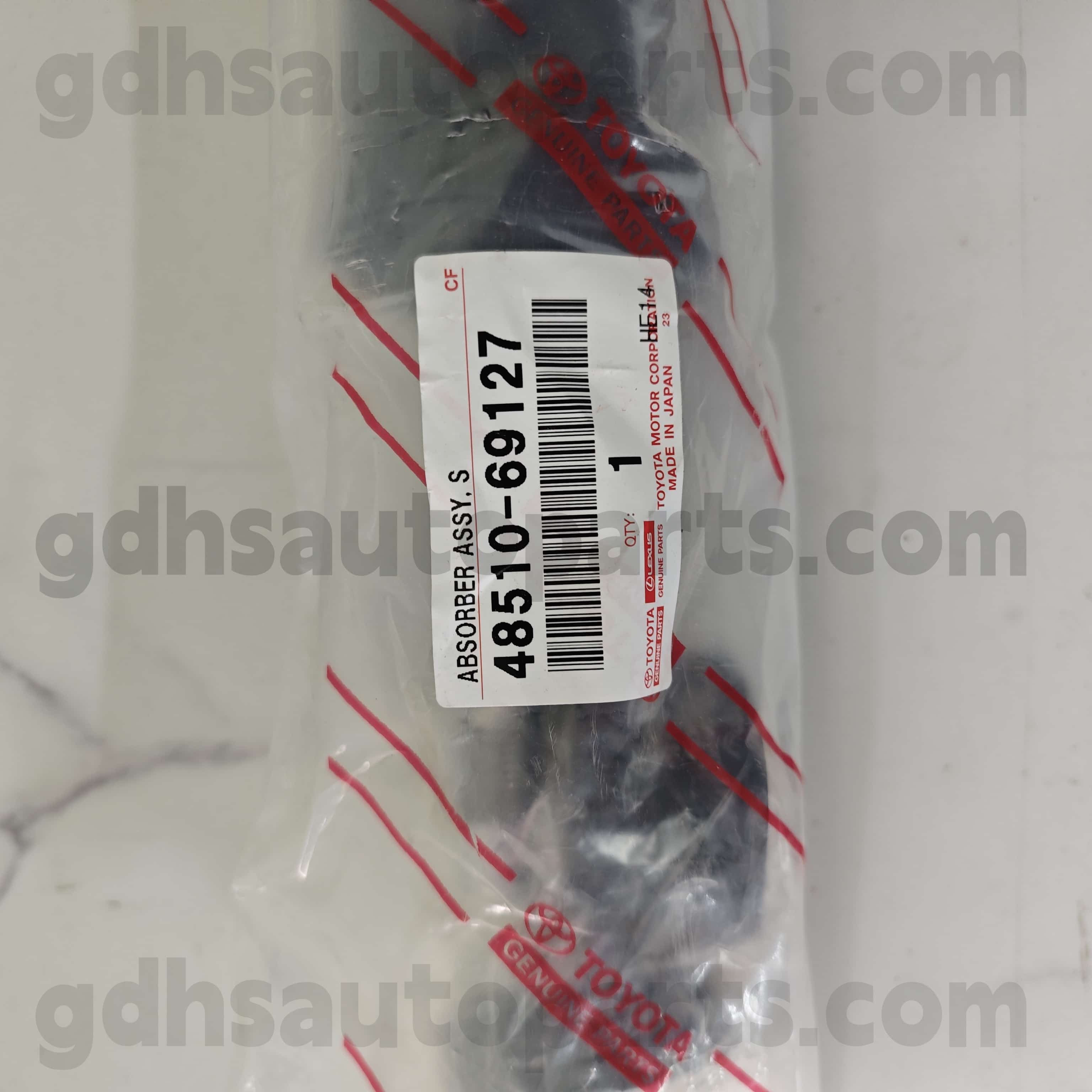 48510-69127 Toyota Истински части дясна предна подложка Сглобяване на сухопътния крайцер 、 Land Cruiser 100 、 Lexus LX470 Шаси №. HDJ101, UZJ100