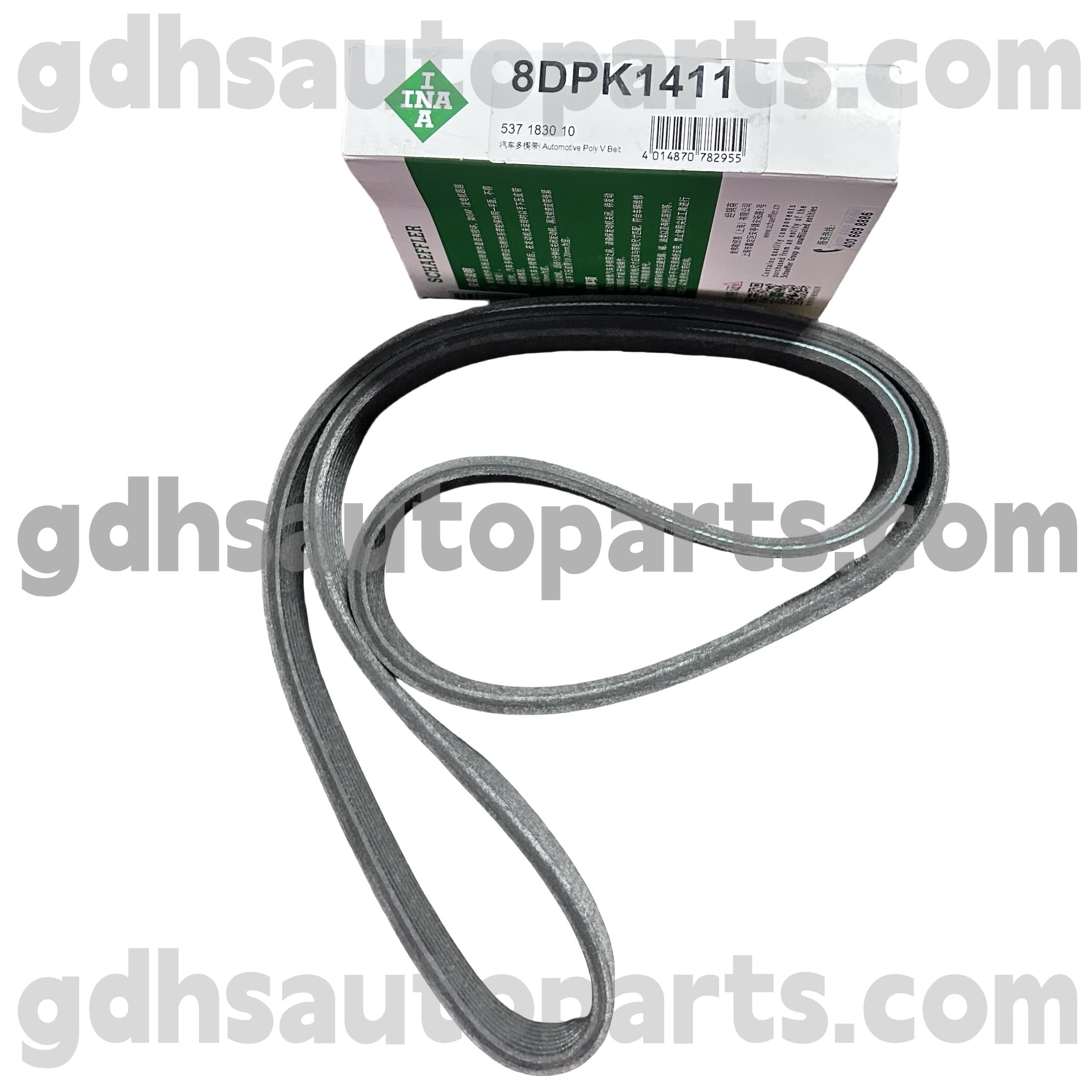 5371830100 Schaeffler Ina Supercharger задвижващ колан за Jaguar XJ, Jaguar XF, Jaguar XE, Jaguar XK, F-Type, F-Pace Oe no. C2D39175