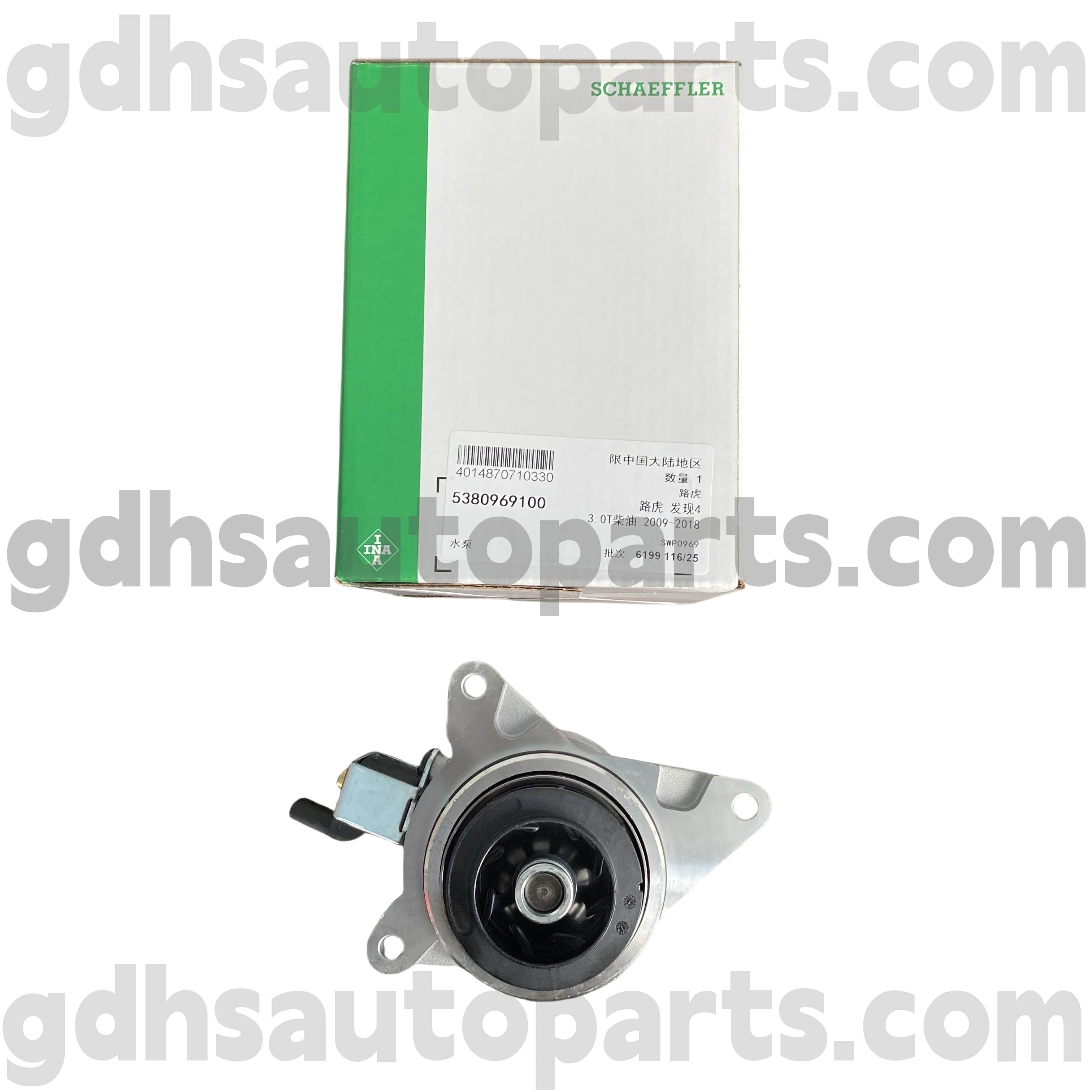 5380969100 Schaeffler INA Водна помпа за Range Rover, Range Rover Sport, Land Rover Discovery 4, Range Rover Velar OE No.LR089625