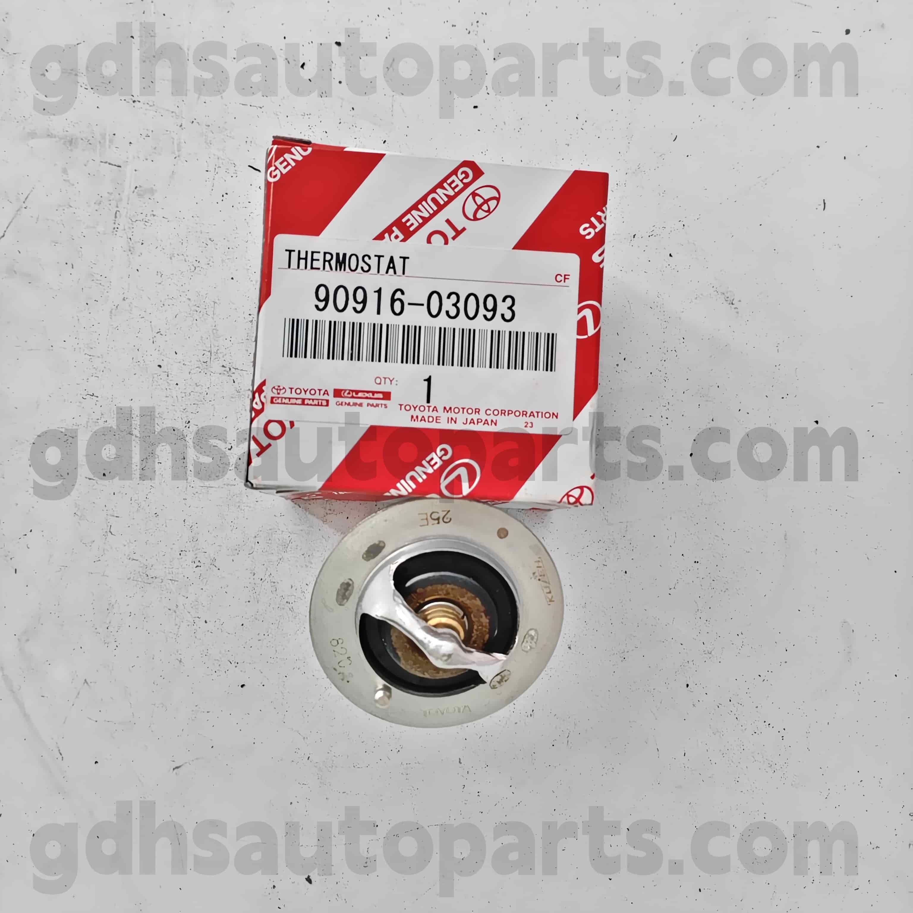 90916-03093 Toyota Истински части термостат за Tacoma 、 Hilux 、 Crown 、 Crown 、 Lexus GS300 、 Land Cruiser Prado Chassis no. 1JZGTE, 1JZGE..JZX11#