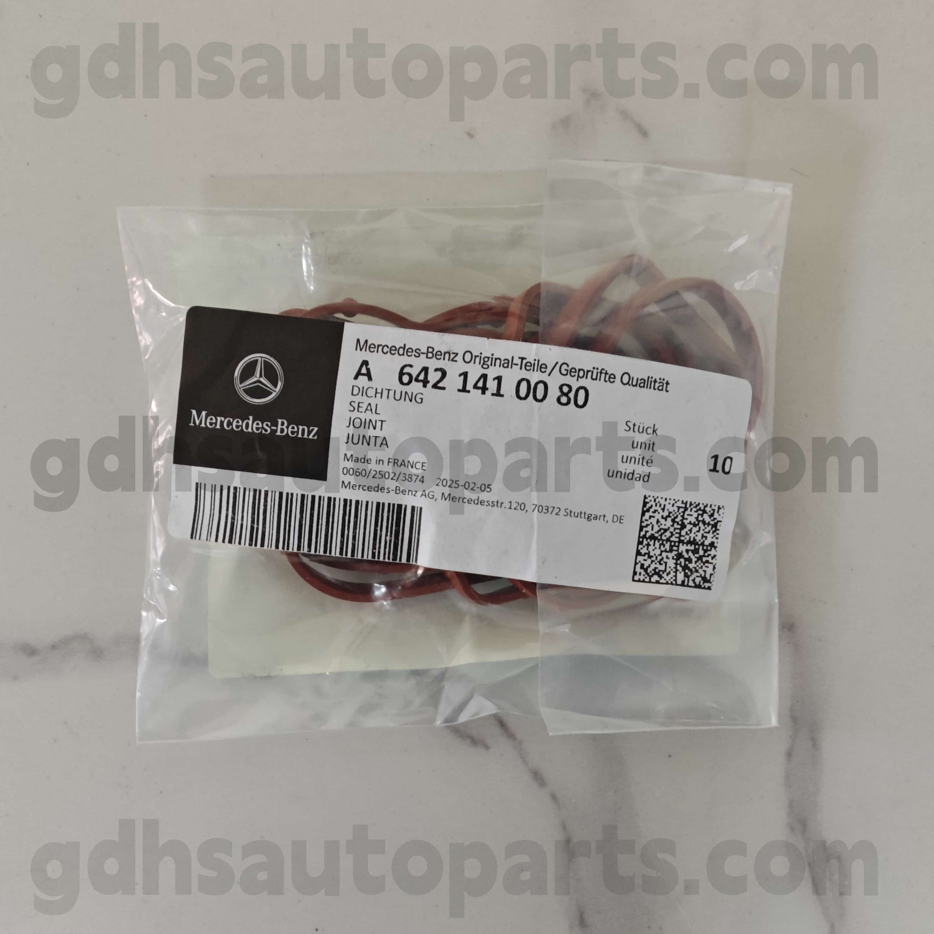 A 642 14100 80 Mercedes-Benz Истински части О-пръстен за 642855 OM642 ， 642890 OM642，642820 642，642868 OM642，642887 OM642