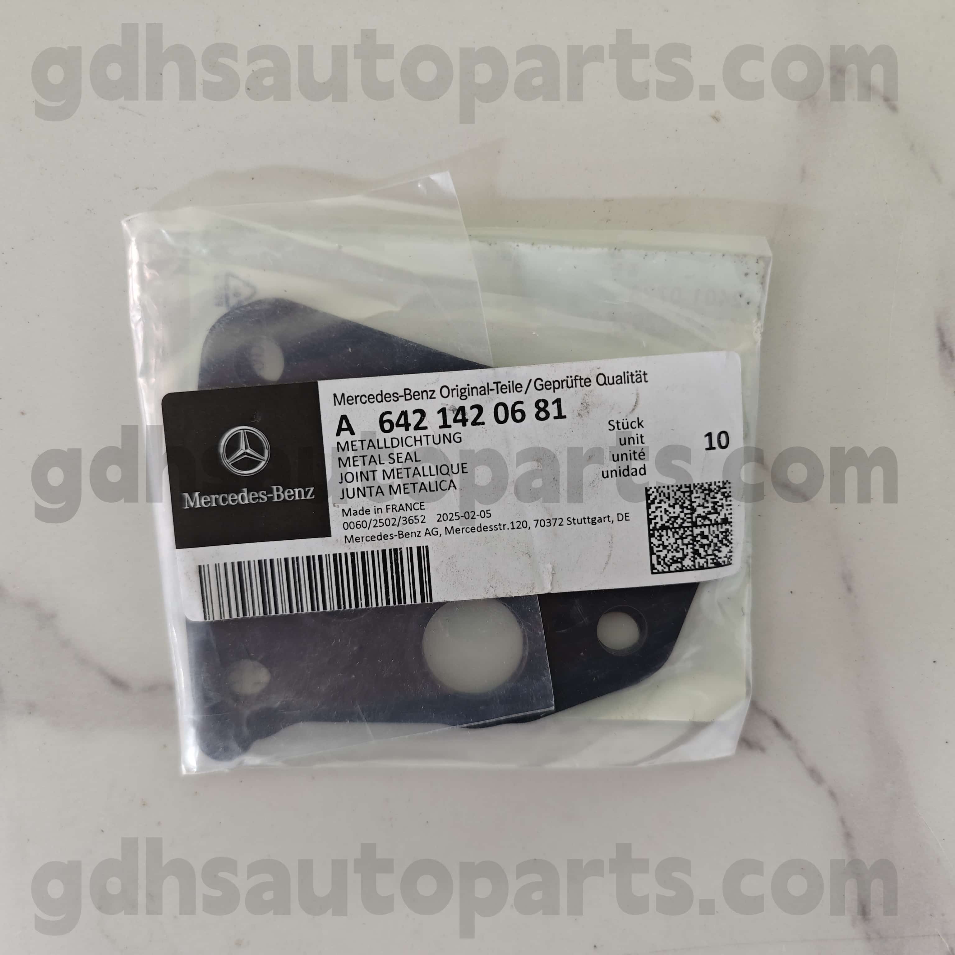 A 642 142 06 81 Mercedes-Benz Истински части турбокомпресор О-пръстен за 642855 OM642 ， 642890 OM642，642820 642，642868 OM642，642887 OM642